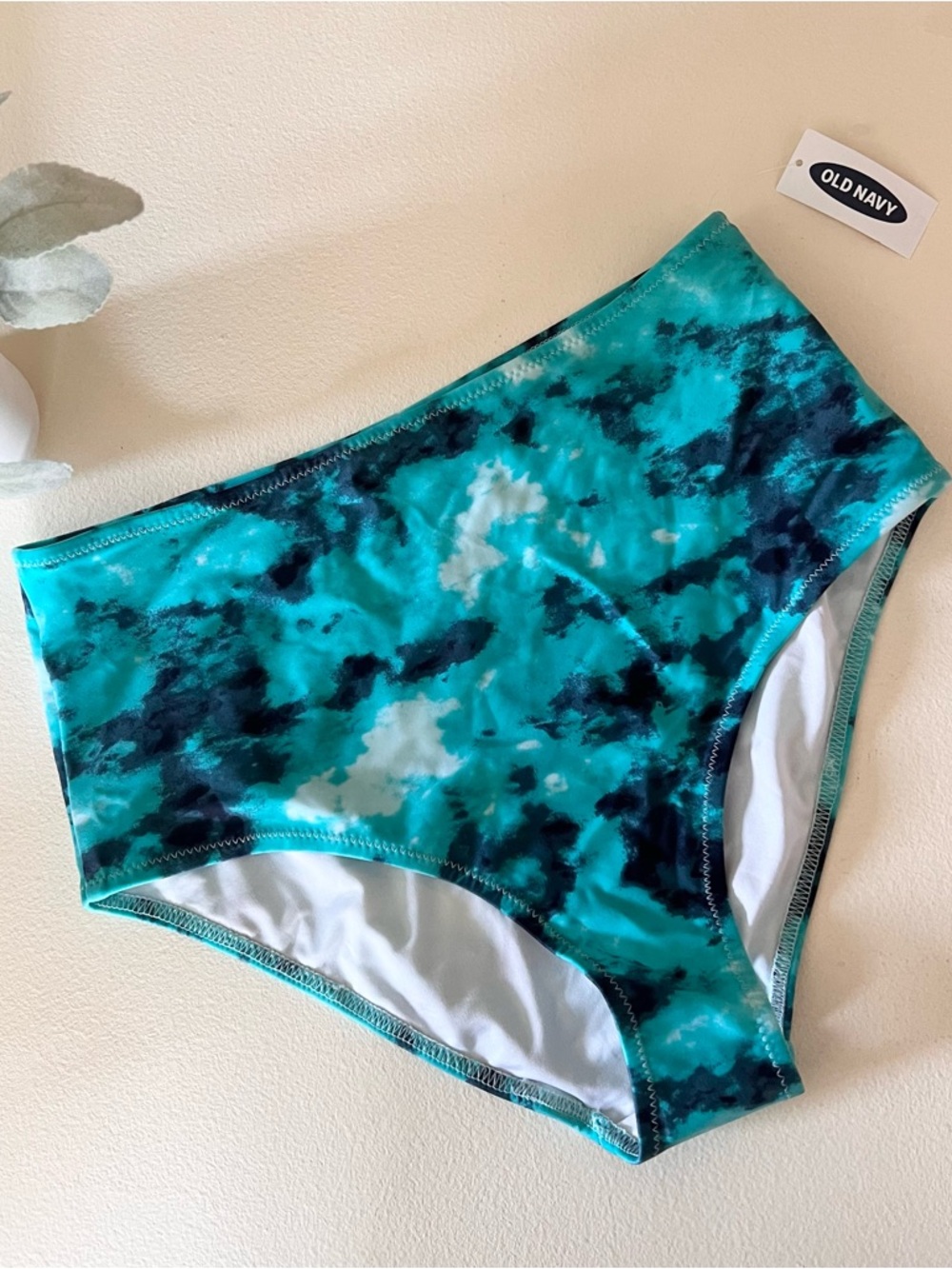 high-waist bikini bottoms